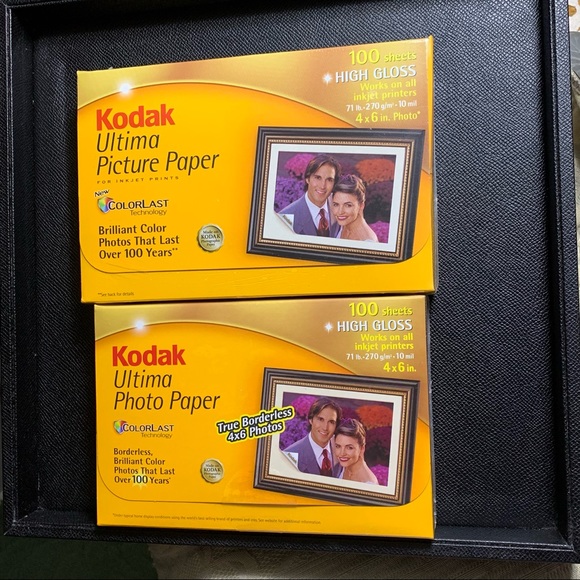 Kodak Ultima Picture Photo Paper High Gloss 4”X6” 2 sealed 100 count packages - Picture 2 of 8